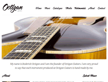 Tablet Screenshot of octiganguitars.com